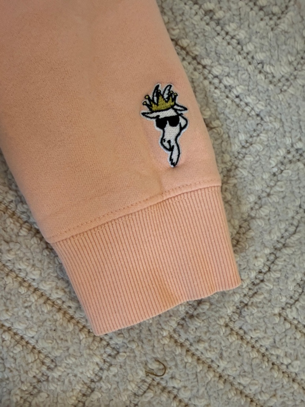 Goat USA Kids Orange Hoodie with Goat Patch - Picture 4 of 7